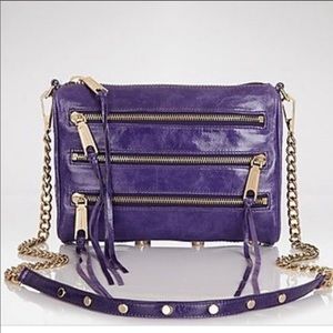 Rebecca Minkoff Patent Leather 3 Zip Crossbody Bag